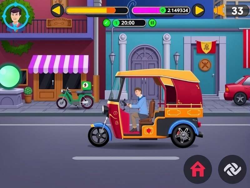 Rickshaw Adventure King Game Screenshot